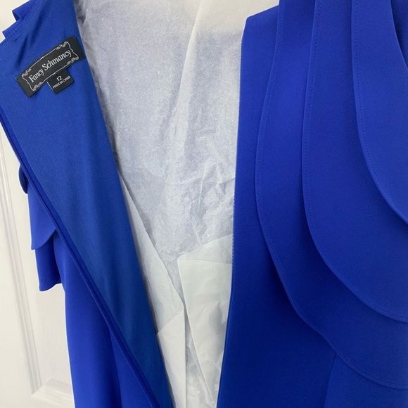 Fancy Schmancy Blue Beaded Detail Evening Gown - Picture 7 of 10